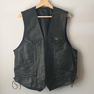 Adjustable Leather Vest